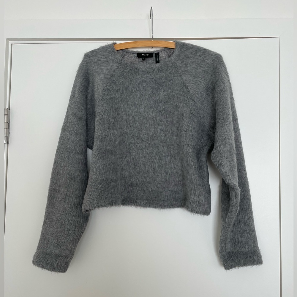 Theory Faux Fur Pullover